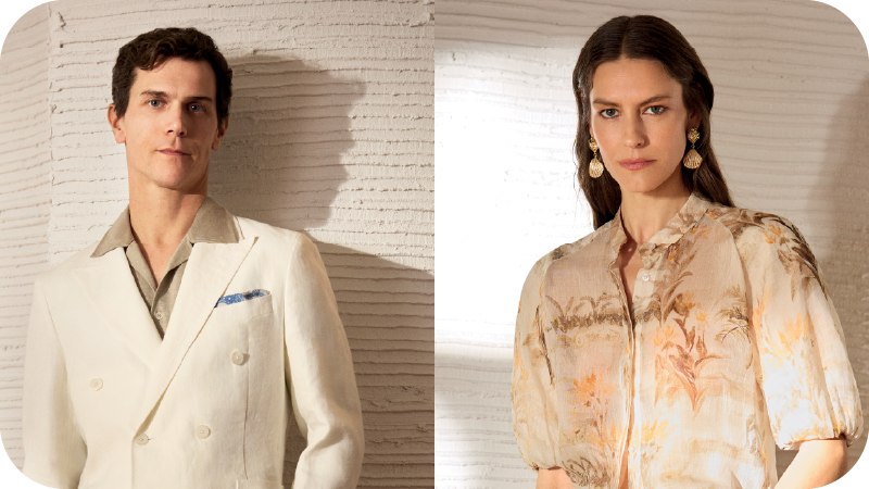 A man and a woman wearing stylish Beymen clothes
